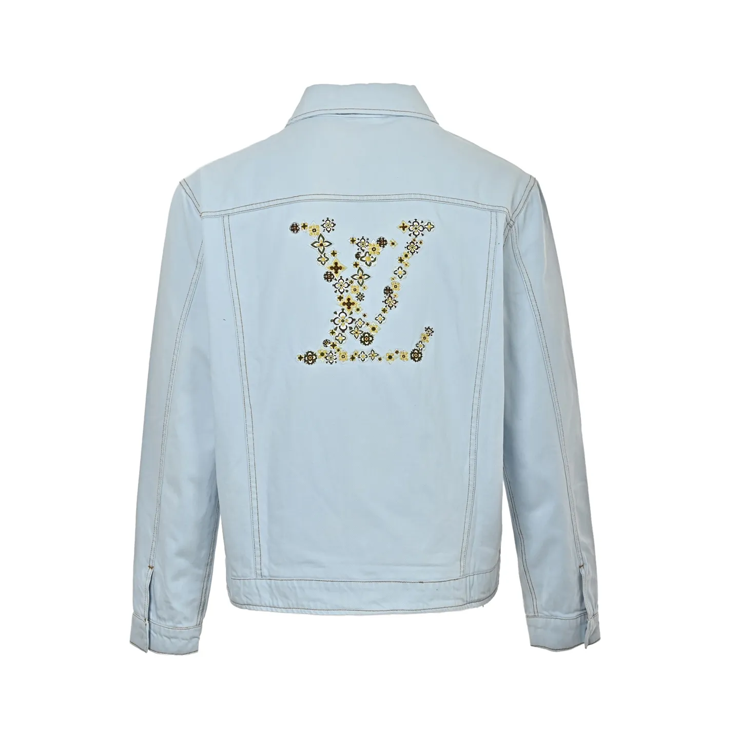 Louis Vuitton/Louis Vuitton Blooming floral embroidered denim jacket
